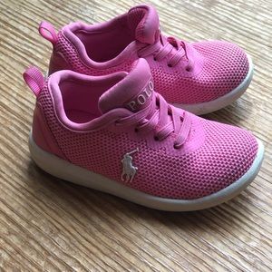 Polo Ralph Lauren pink sneakers toddler size 8